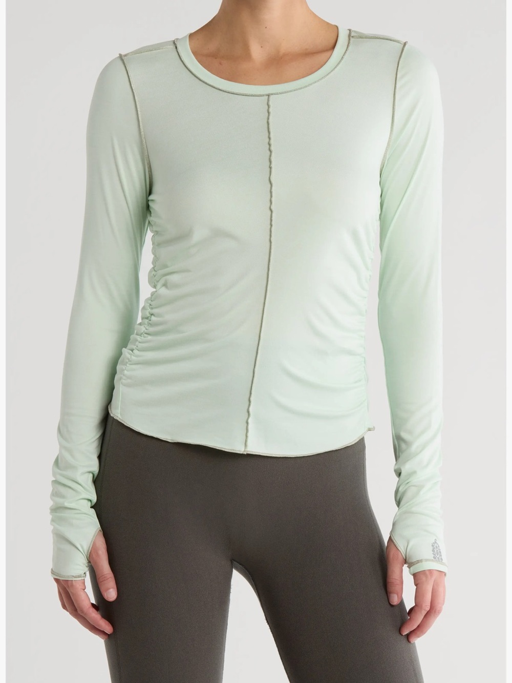 FP Movement by Free People Seafoam Right On Run Long Sleeve Top Large